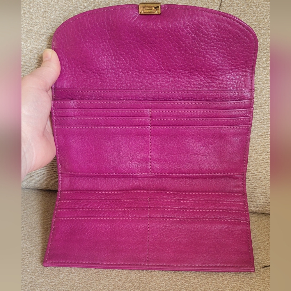Tory Burch Pricilla Calf Hair Wallet - Picture 8 of 13